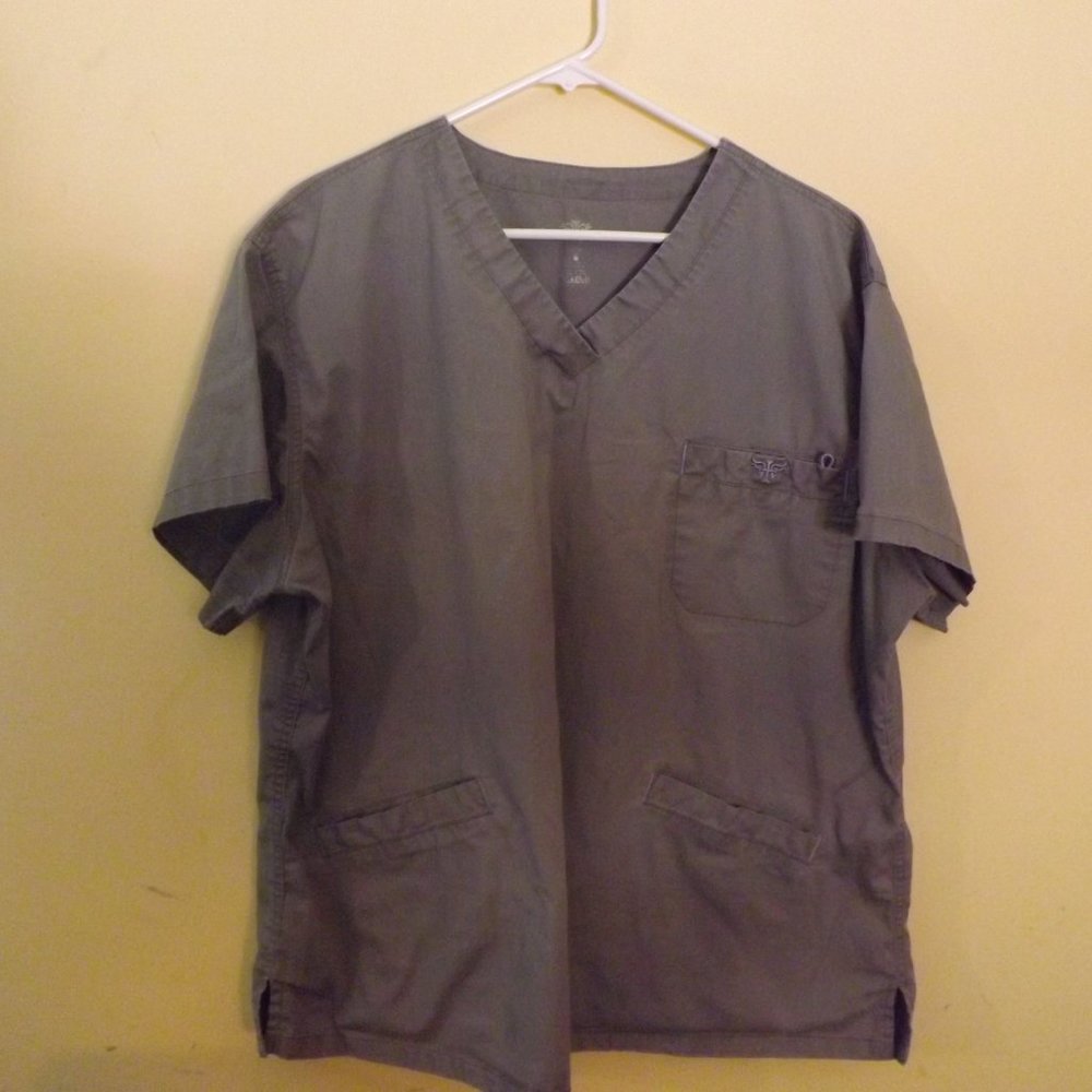 Grey Scrub Top